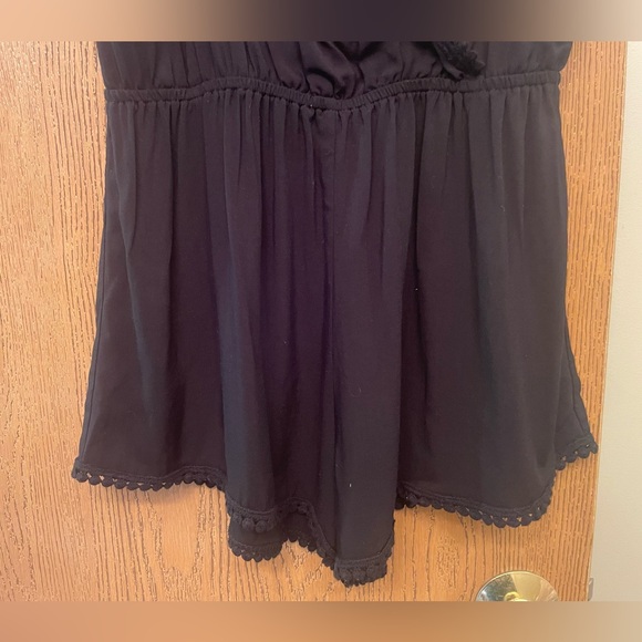 Ambiance Boutique Lace Romper, Black, Size M - Picture 3 of 10